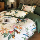 Luxury Birds Garden Long-Staple Cotton Bedding Set | 3CARATS