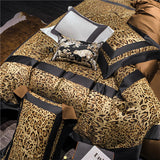 Luxury Egyptian Cotton Leopard Print Bedding Set | 3CARATS