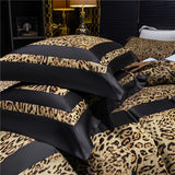 Luxury Egyptian Cotton Leopard Print Bedding Set | 3CARATS