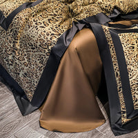Luxury Egyptian Cotton Leopard Print Bedding Set | 3CARATS