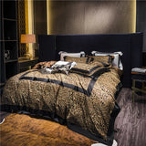 Luxury Egyptian Cotton Leopard Print Bedding Set | 3CARATS