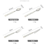 Luxury Natural Australian Pearls Cutlery Set | 3CARATS