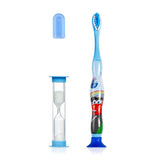 Benri Dent Children's Toothbrush with Soft Bristles & 2-Minute Sand Timer - Gentle on Teeth & Gums, Ergonomic Handle, Kid's Oral Care