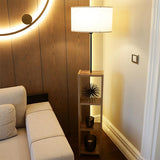 Homing Decorative Floor Lamp with 3-Shelf Storage - Modern Lighting Solutions for Home & Office
