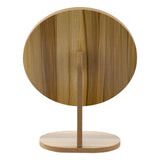 Eklips Wooden Round Table Mirror for Easy Makeup Application