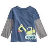 First Impressions Boys Long Sleeve Print T-Shirt