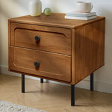 Savana Solid Wood 2-Drawer Nightstand
