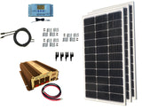 300-Watt Monocrystalline Solar Panel Kits with P30L LCD Solar Charge Controller