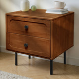 Savana Solid Wood 2-Drawer Nightstand