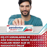 Parodontax Whitening Toothpaste for Sensitive Teeth and Gums - Anti-Plaque, Fluoride, 2.54 fl oz