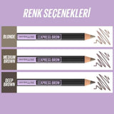 Maybelline New York Express Brow Shaping Pencil - Blonde - Eyebrow Pencil for Fuller Brows