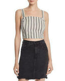 Aqua Stripe Tie Back Tank