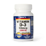 Basic’s Vitamin D3 Dietary Supplement, 2000 IU