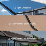 Multiple Awnings Brasilia Athena Manual Retractable Sun Shade Awning (SAK35164)