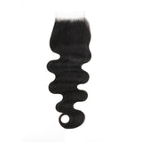 Malaysian Body Wave 4x4 Transparent Lace Human Hair Closure