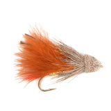 Brown Marabou Muddler Minnow Streamer Fly - 4 Flies Size 8