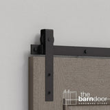 Flat Top Strap Heavy Duty Sliding Barn Door Hardware Kit