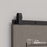 J Top Mount Heavy Duty Sliding Barn Door Hardware Kit