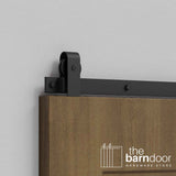 Modern J Top Mount Barn Door Hardware Kit
