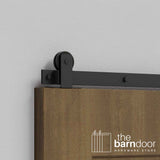 Minimalist Straight Top Mount Barn Door Hardware Kit