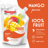 Mazzoni, Mango Puree, 100% Pure Mango, Just Fruit, No Sugar Added, 2.2 lb