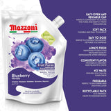 Mazzoni, Blueberry Puree, 100% Pure Blueberries, Just Fruit, No Sugar Added pouch 2.2 lb