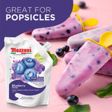 Mazzoni, Blueberry Puree, 100% Pure Blueberries, Just Fruit, No Sugar Added pouch 2.2 lb