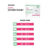 McKesson Adult Pull Up Underwear, Super