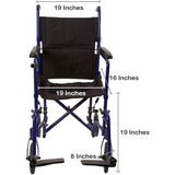 McKesson Lightweight Aluminum Transport Chair