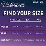 McKesson Women's Premium Discreet Pull On Absorbent Underwear, Heavy