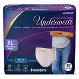 McKesson Women's Premium Discreet Pull On Absorbent Underwear, Heavy