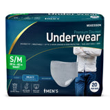 McKesson Men's Premium Discreet Pull On Absorbent Underwear, Heavy