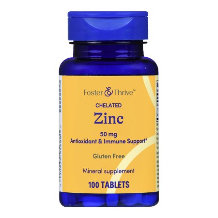 Foster & Thrive Zinc Gluconate Mineral Supplement, 50 mg