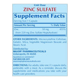 Major Zinc Sulfate Mineral Supplement, 220 mg