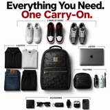 Black Monogram Leather Commuter Bag