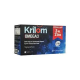 Krilom Omega-3 Dietary Supplement with Astaxanthin - Fish Oil Capsules for Heart Health Support