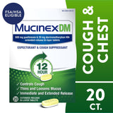 Mucinex DM 12 Hour Expectorant and Cough Suppressant, Regular Strength