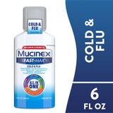 Mucinex Fast-Max Cold & Flu Relief All-In-One Liquid, Maximum Strength, 6 fl oz