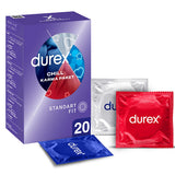 Durex Chill Condoms 20 Pack - Sensual Latex Condoms for Enhanced Intimacy & Contraception