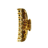Janeke Leopard Print Hair Claw Clip for Secure Hold