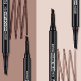 Flormar Brow Micro Filler Eyebrow Filler Pen - Liquid Eyebrow Pencil for Fuller Brows, Natural Look, Long-Lasting