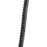 Men's Sterling Silver Black Onyx Tennis Necklace