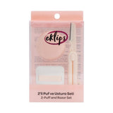 Eklips 2-Piece Puff and Razor Set for Smooth Skin