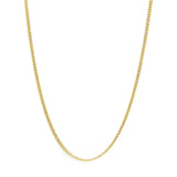 Semi-Solid 14K Yellow Gold 4.5mm Miami Cuban Chain Necklace - Unisex Chain - 22 Inches