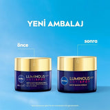 Nivea Luminous630 Anti-spot Night Face Cream - Thiamidol & Hyaluronic Acid for Dark Spot Correction & Hydration