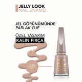 Flormar Jelly Look Nail Polish - High Pigment, Long Lasting, Jelly Finish