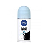 Nivea Invisible Black & White Pure Roll-On Deodorant: 48H Odor & Anti-Stain Protection, Alcohol-Free Formula