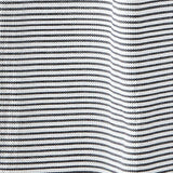 72-inch Navy and White Stripes Cotton Shower Curtain