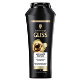 Gliss Ultimate Repair Shampoo: Rebuild & Revitalize Severely Damaged Dry Hair with Keratin & Black Pearl - Strength, Shine & Restructuring