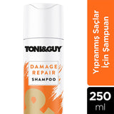 Toni&Guy Shampoo for Damaged Hair - Gentle, Non-Greasy Cleansing & Volume Boost - 250ml